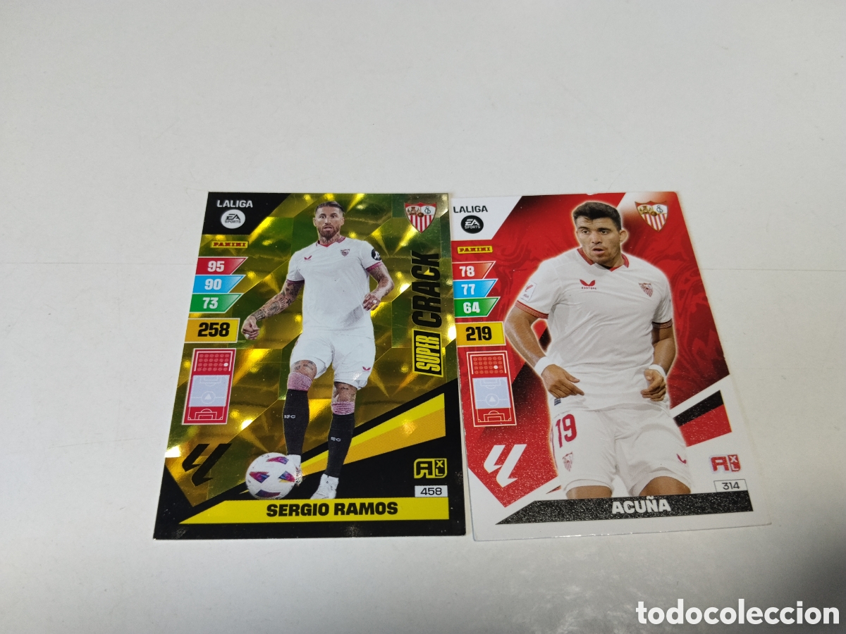 Coleccionismo deportivo: 2 Cromos Sevilla C.F 2023-2024
