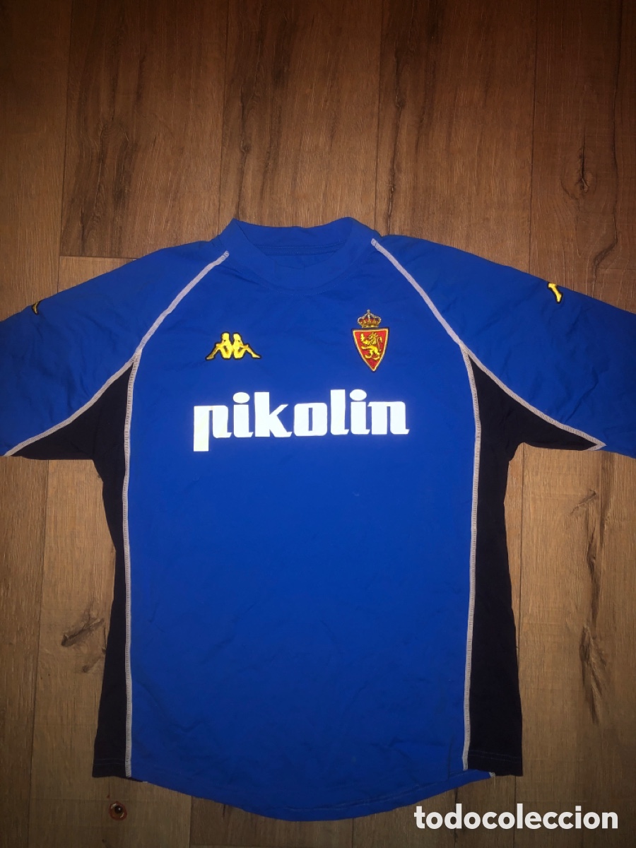 Coleccionismo deportivo: Camiseta real Zaragoza 2001/2003 Kappa