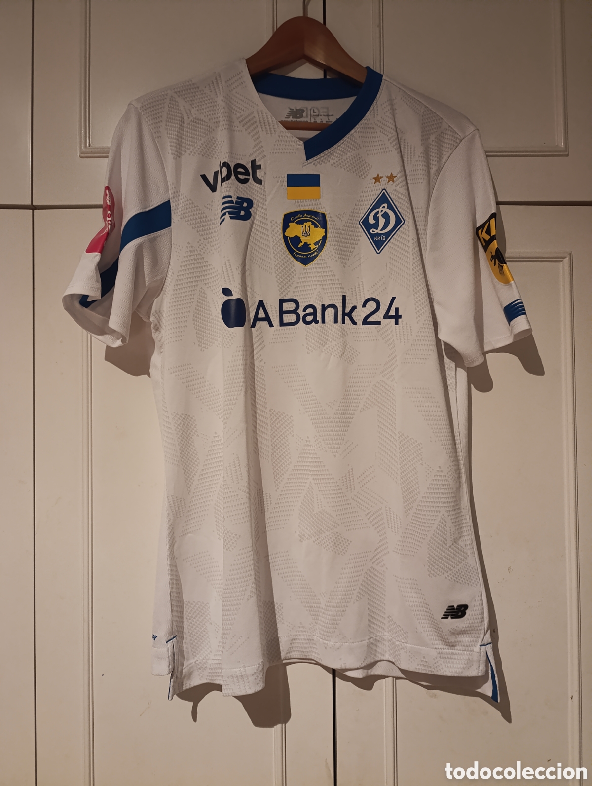 Coleccionismo deportivo: Camiseta matchworn FC Dinamo Kiev de Ucrania