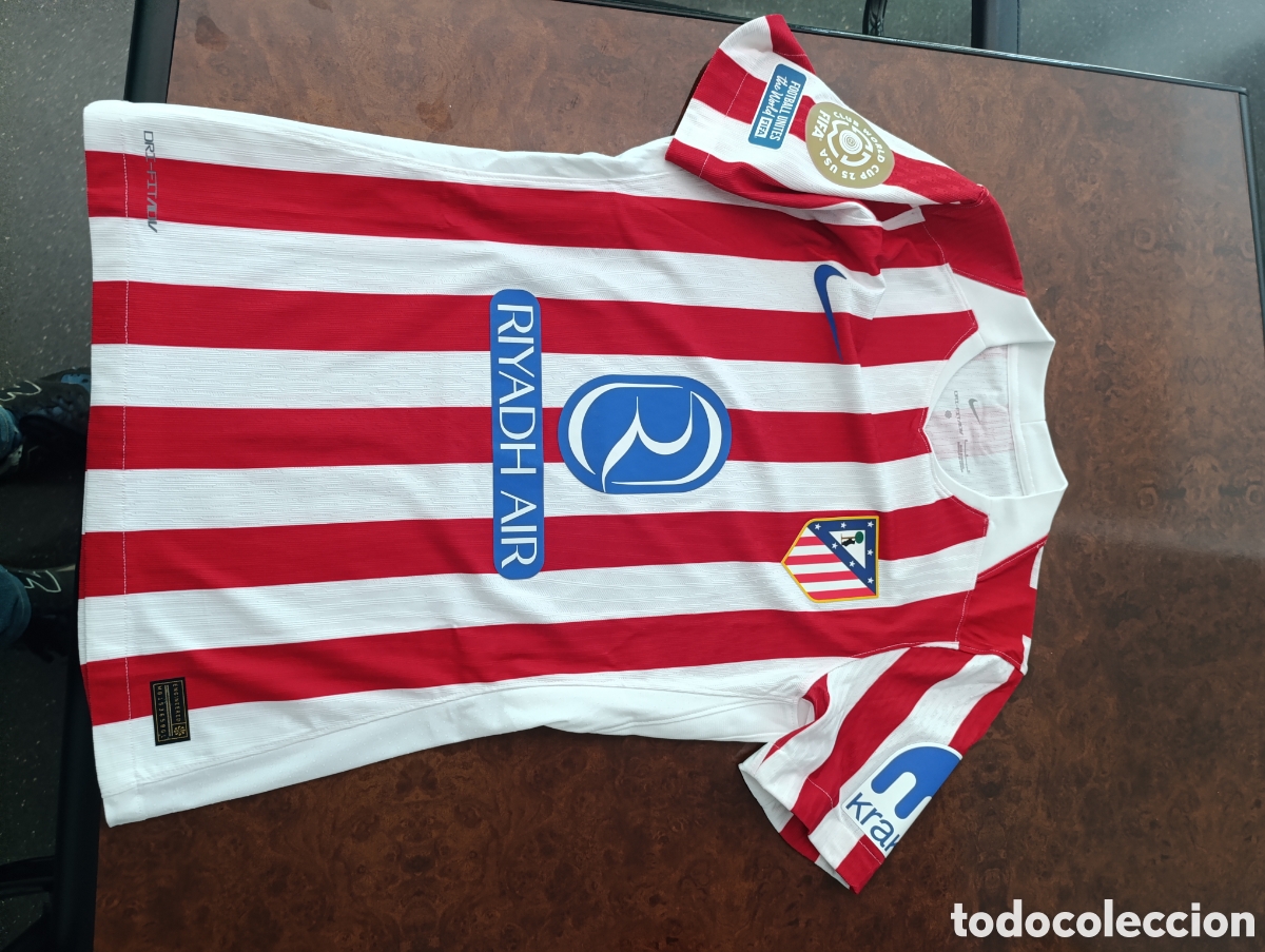 Coleccionismo deportivo: Camiseta matchworn Atl&eacute;tico de Madrid Llorente