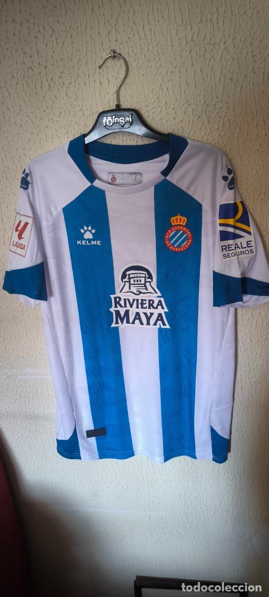 Coleccionismo deportivo: Original | Camiseta Futbol | Talla M | RCD Espanyol 24 Ruben Sanchez player issue playoff v Sporting