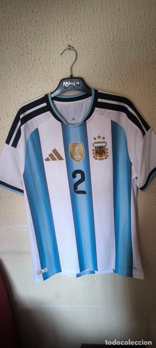 Coleccionismo deportivo: Original | Camiseta Futbol | Talla M | Seleccion de Argentina 2 Juan Foyth match worn vs Angola