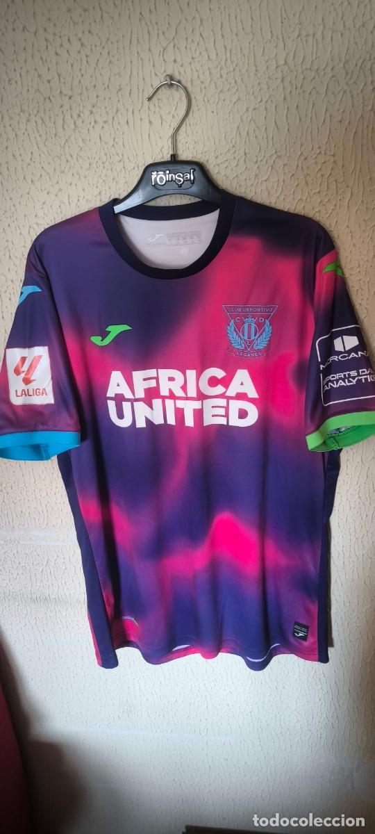 Coleccionismo deportivo: Original | Camiseta Futbol Shirt | Talla L | CD Leganes 33 Lalo Aguilar player issue vs Sporting