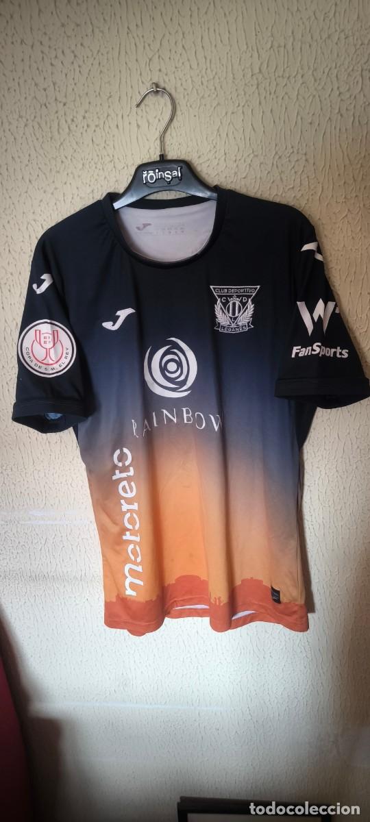 Coleccionismo deportivo: Original | Camiseta Futbol Shirt | Talla L | CD Leganes 2 Allan Nyom match worn Copa vs Gernika