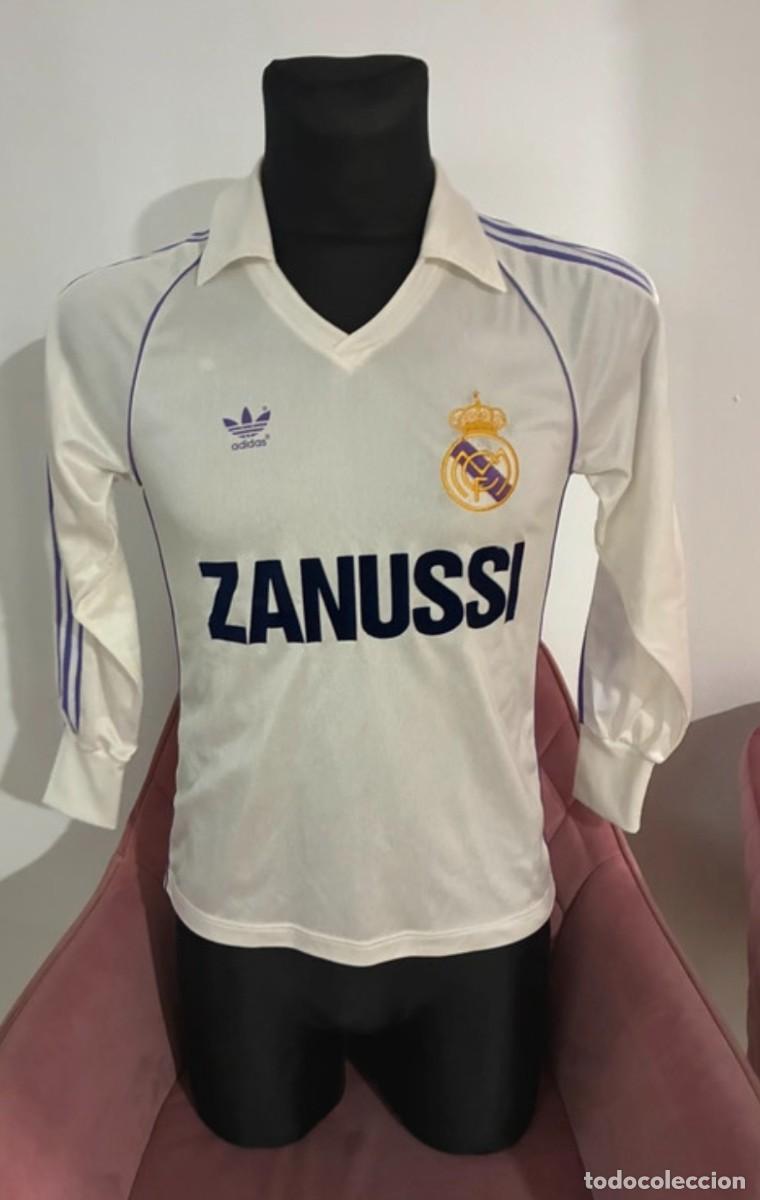 Coleccionismo deportivo: ORIGINAL CAMISETA REAL MADRID ZANUSSI USADA EN JUEGO 80'S