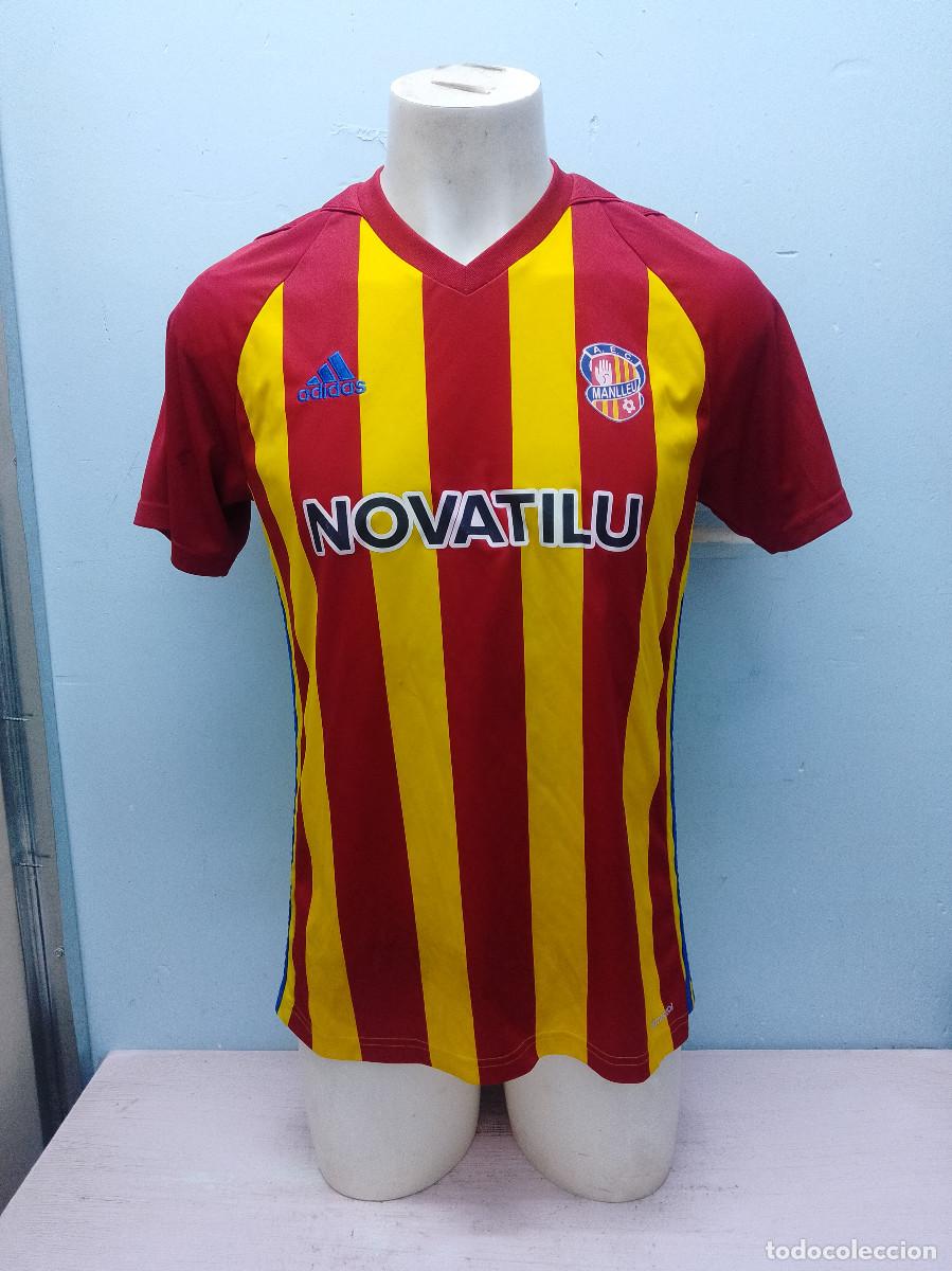 Coleccionismo deportivo: AEC Manlleu Catalunya senyera camiseta futbol football shirt m