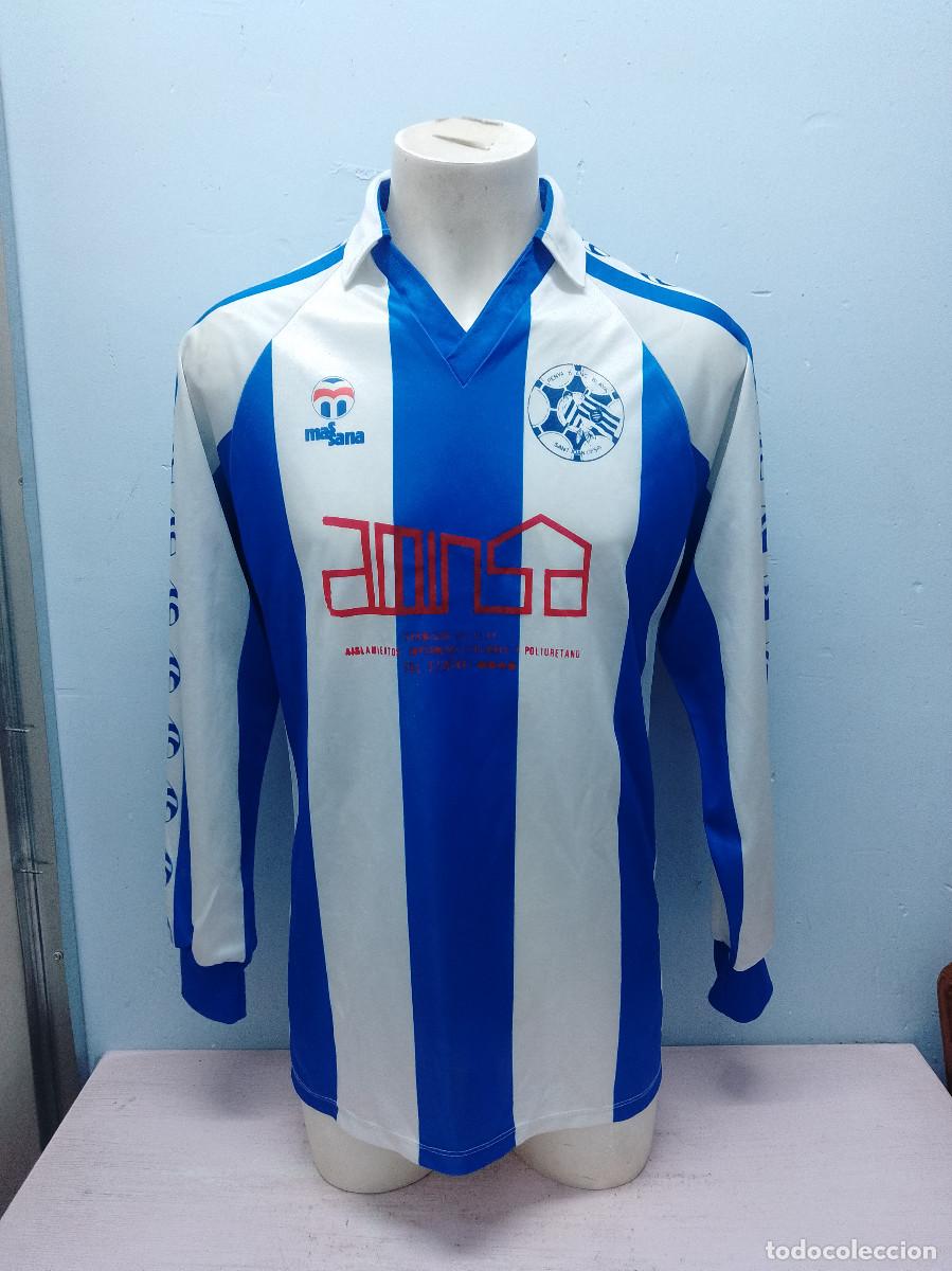 Coleccionismo deportivo: RCD Espanyol Massana 1990 Penya Blanc-i-Blava de Sant Joan Desp&iacute; vintage camiseta futbol xl