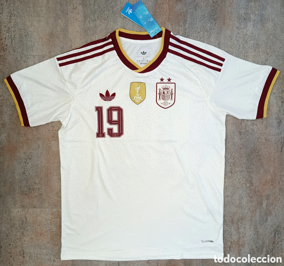 Coleccionismo deportivo: Camiseta Lamine Yamal 2 estrellas Espa&ntilde;a 2026