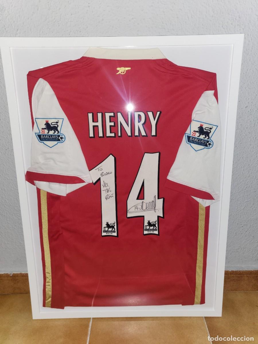 Coleccionismo deportivo: Camiseta arsenal firmada thierry Henry