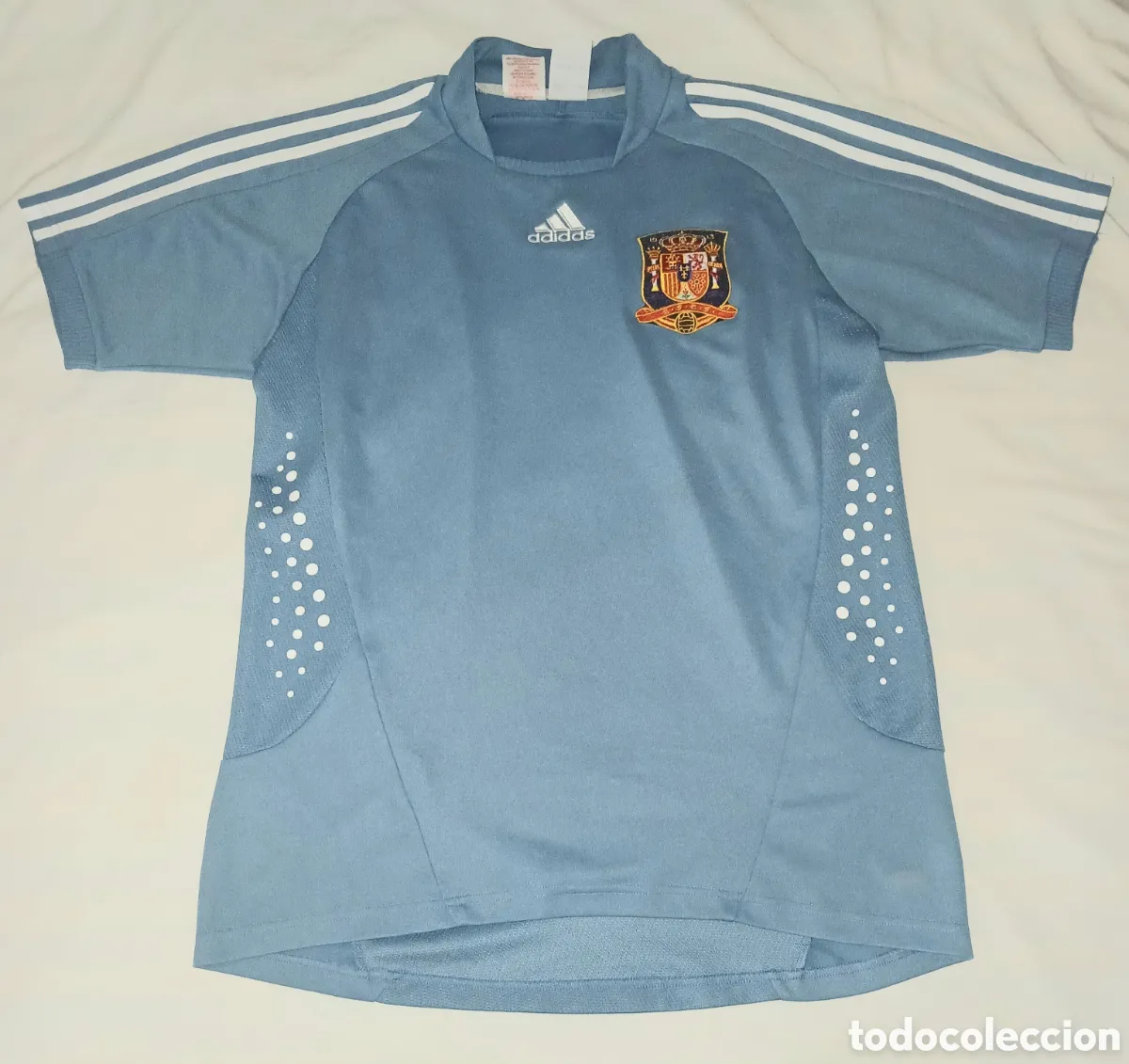 Camiseta fútbol retro portero selección española Adidas talla M Casillas Reina Eurocopa 2008