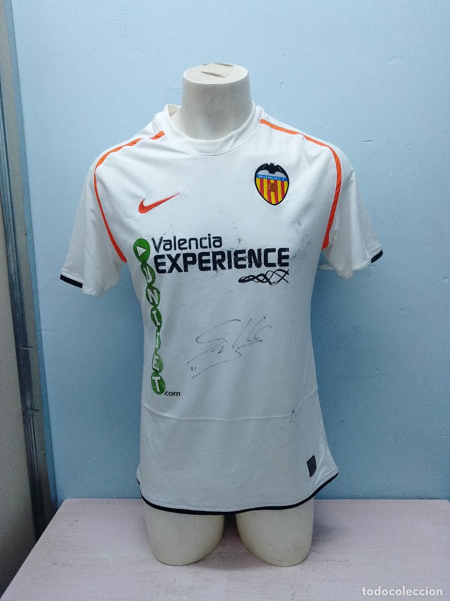 Coleccionismo deportivo: David Silva Valencia CF match worn camiseta futbol football shirt SIGNED firmada (tara dorsal)L 52ct