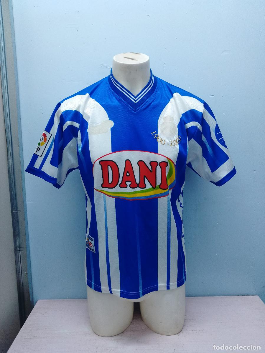 Coleccionismo deportivo: RCD Espanyol 1999 camiseta futbol football shirt (falta escudo y logo) M 54cts