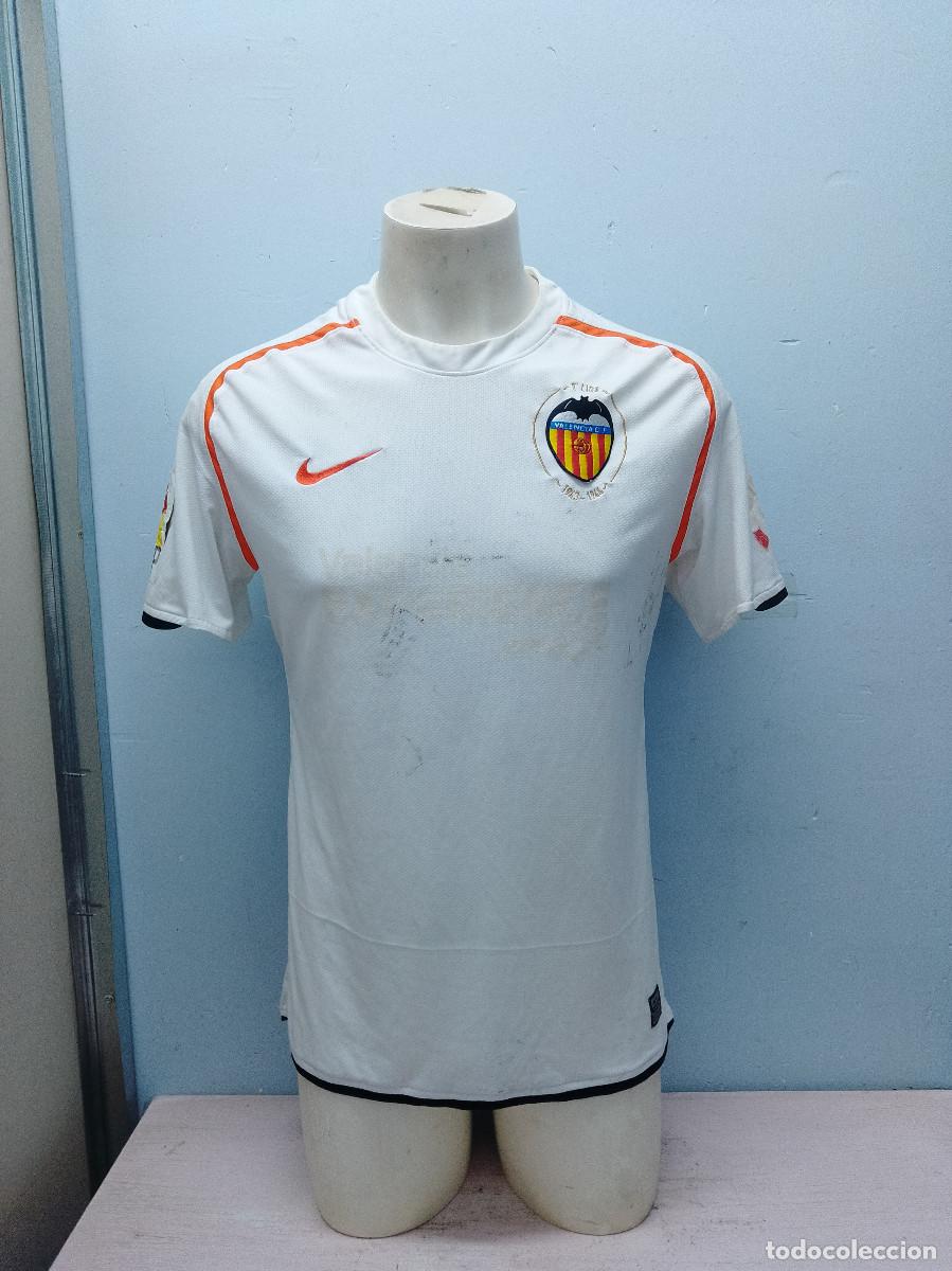 Coleccionismo deportivo: Valencia CF camiseta futbol football shirt Match Worn Edu L (tara dorsal)