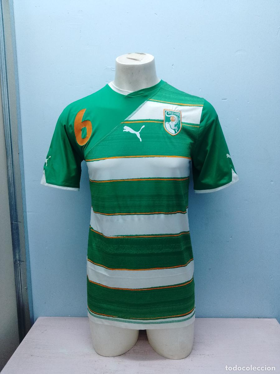 Coleccionismo deportivo: Museum Steve Gohouri Ivory Coast match worn Costa de Marfil football shirt camsieta futbol XL 50cts