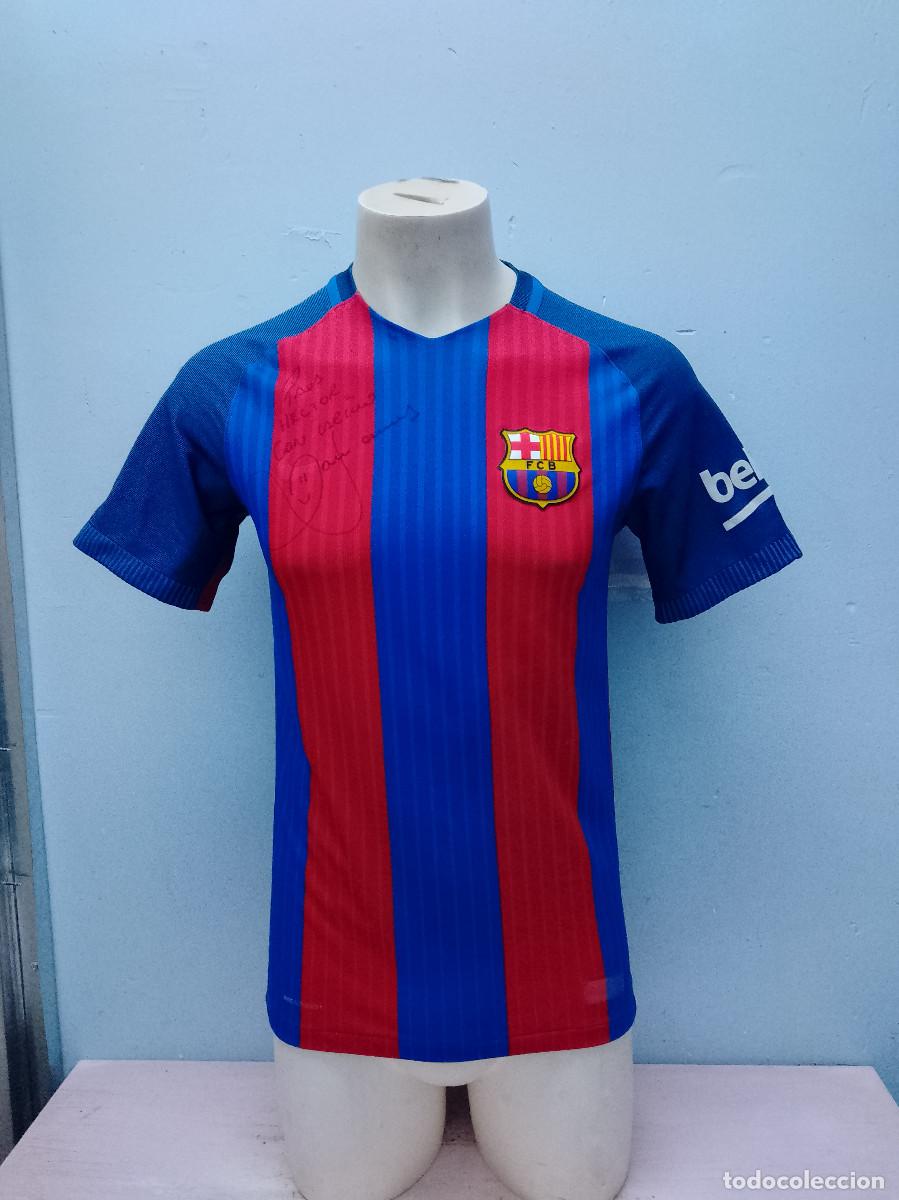 Coleccionismo deportivo: FC Barcelona Dani Alves signed firmada camiseta futbol xs 49cts