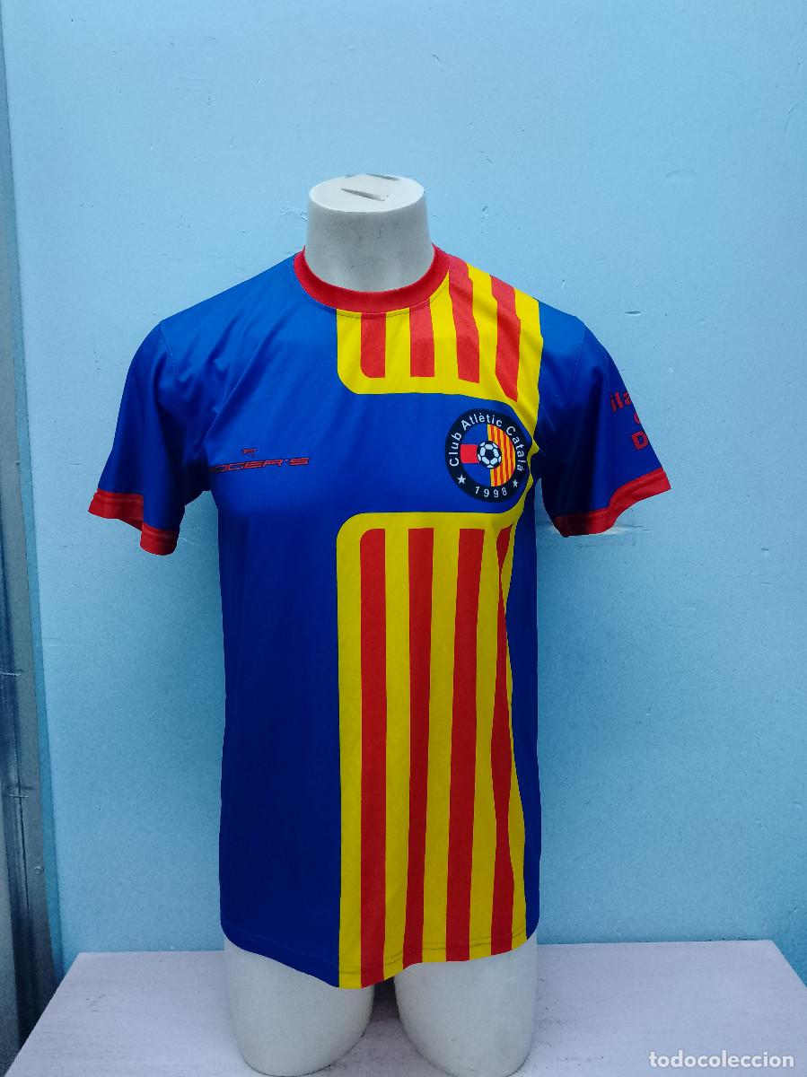 Coleccionismo deportivo: Club Atletic Catala camiseta futbol barcelona catalunya senyera L