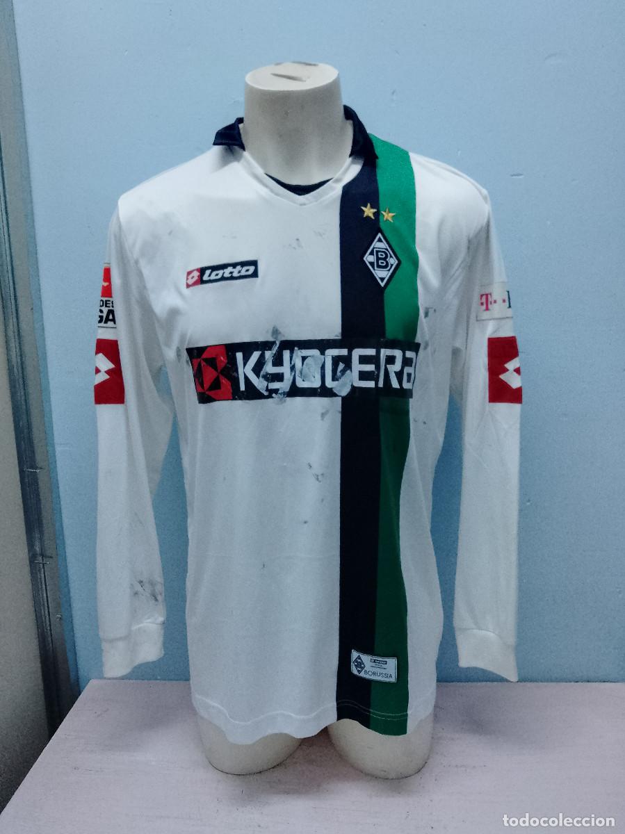 Coleccionismo deportivo: Museum Steve Gohouri Borussia M&ouml;nchengladbach match worn football shirt trikot fussball L
