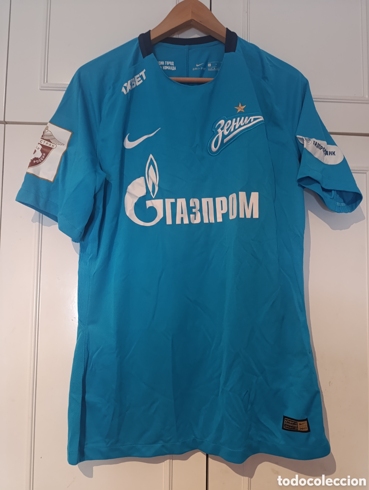 Coleccionismo deportivo: Camiseta matchworn FC Zenit de Saint Petersburgo de Rusia
