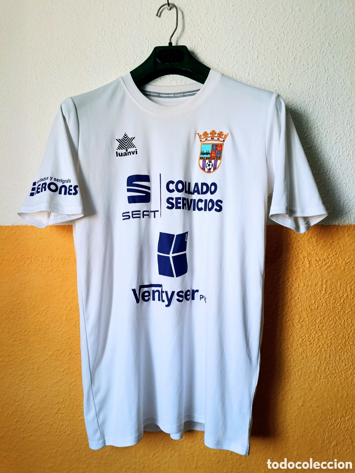 Coleccionismo deportivo: Matchworn Palencia CF Away 2019