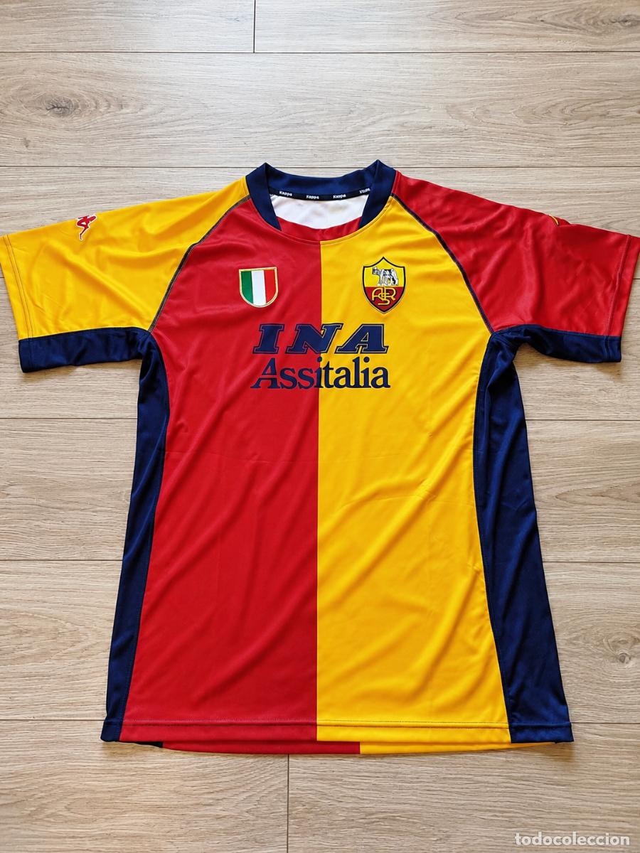 Coleccionismo deportivo: Camiseta AS Roma 2001/2002 - Totti - Talla XXL