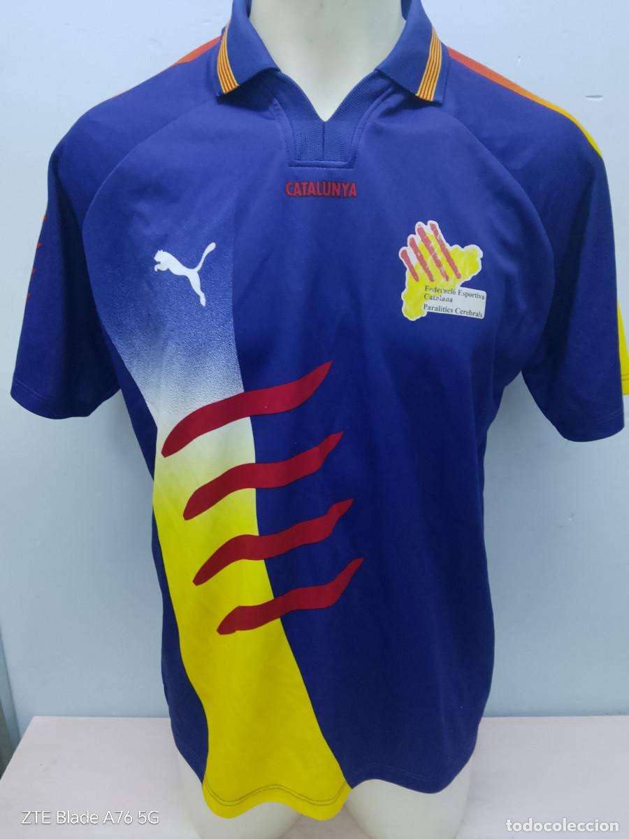 Coleccionismo deportivo: Federaci&oacute; Esportiva Catalana de Paral&iacute;tics Cerebrals Seleccion Catalunya match worn M 58cts