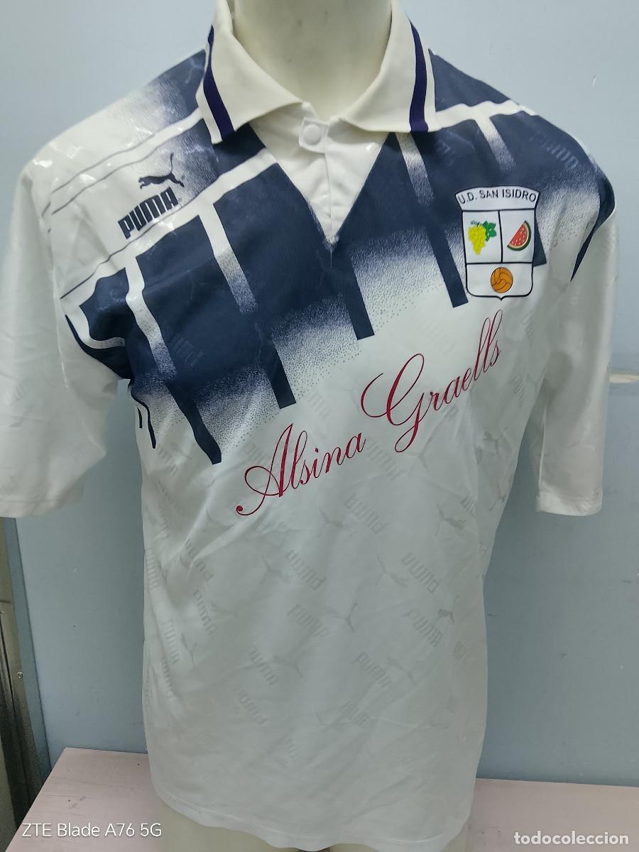 Coleccionismo deportivo: Uni&oacute;n Deportiva San Isidro Nijar Almeria vintage camiseta futbol football shirt match worn L 56cts