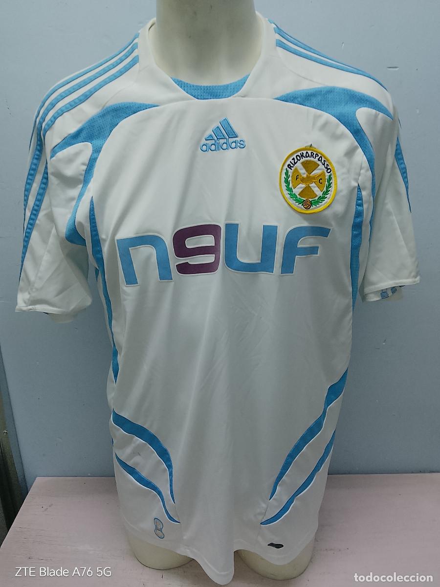 Coleccionismo deportivo: Rizokarpaso football team Cyprus (rare shirt fans) Olympic Marseille camiseta futbol xl 63cts
