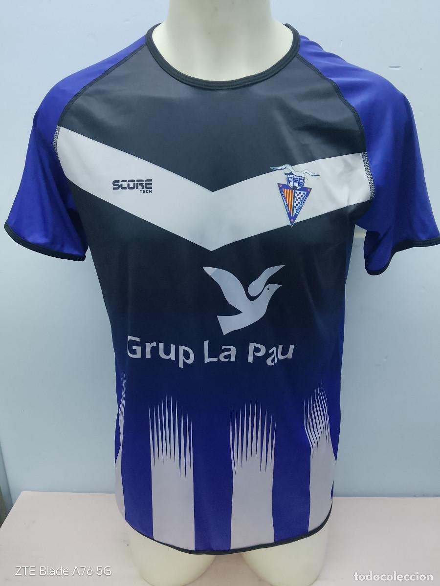 Coleccionismo deportivo: CF Badalona camiseta futbol football shirt M-L 56cts