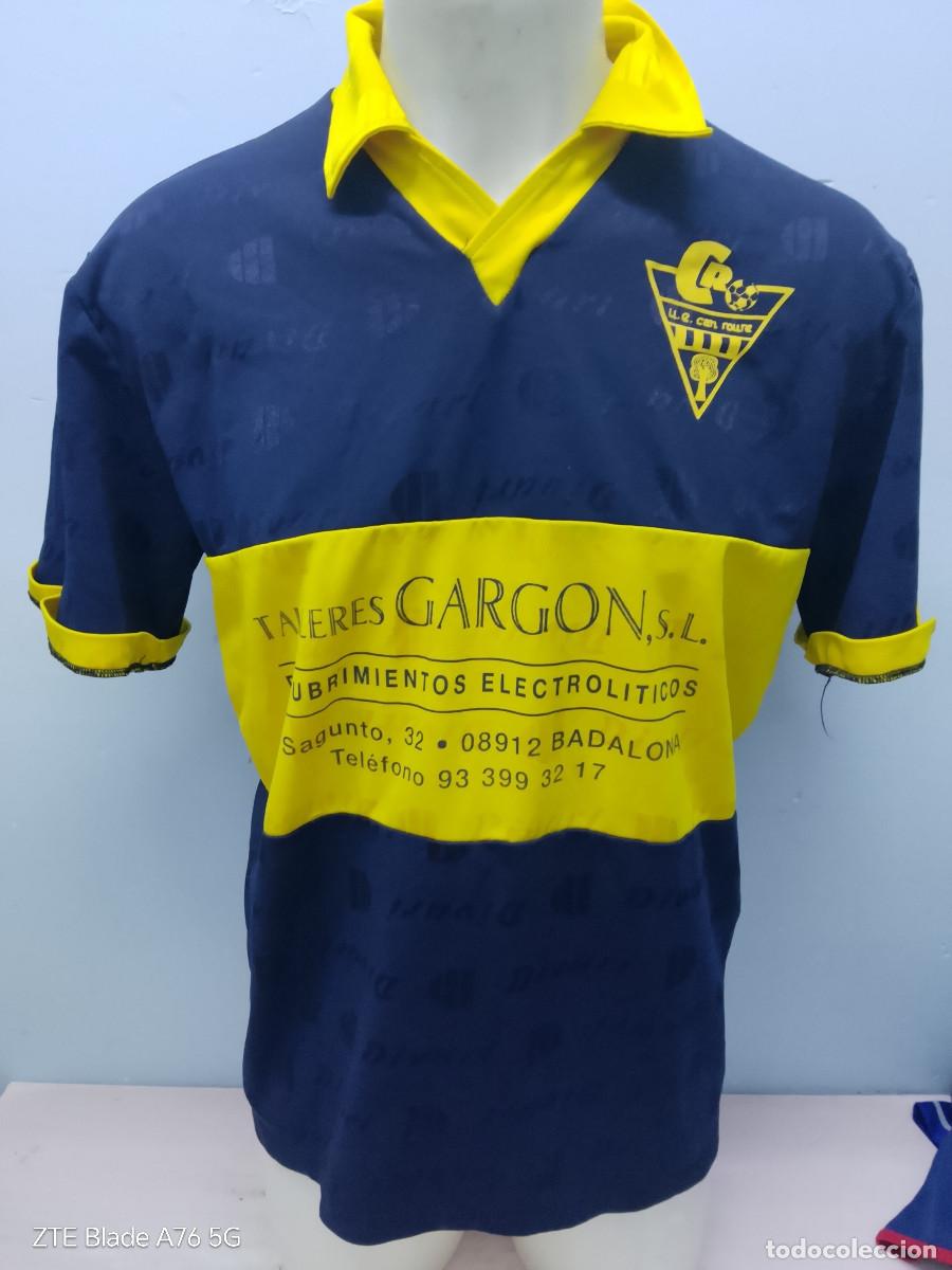 Coleccionismo deportivo: UE Can Roure Can Roure Lli&ccedil;&agrave; d'Amunt Matadepera vintage camiseta futbol catalunya L 60cts
