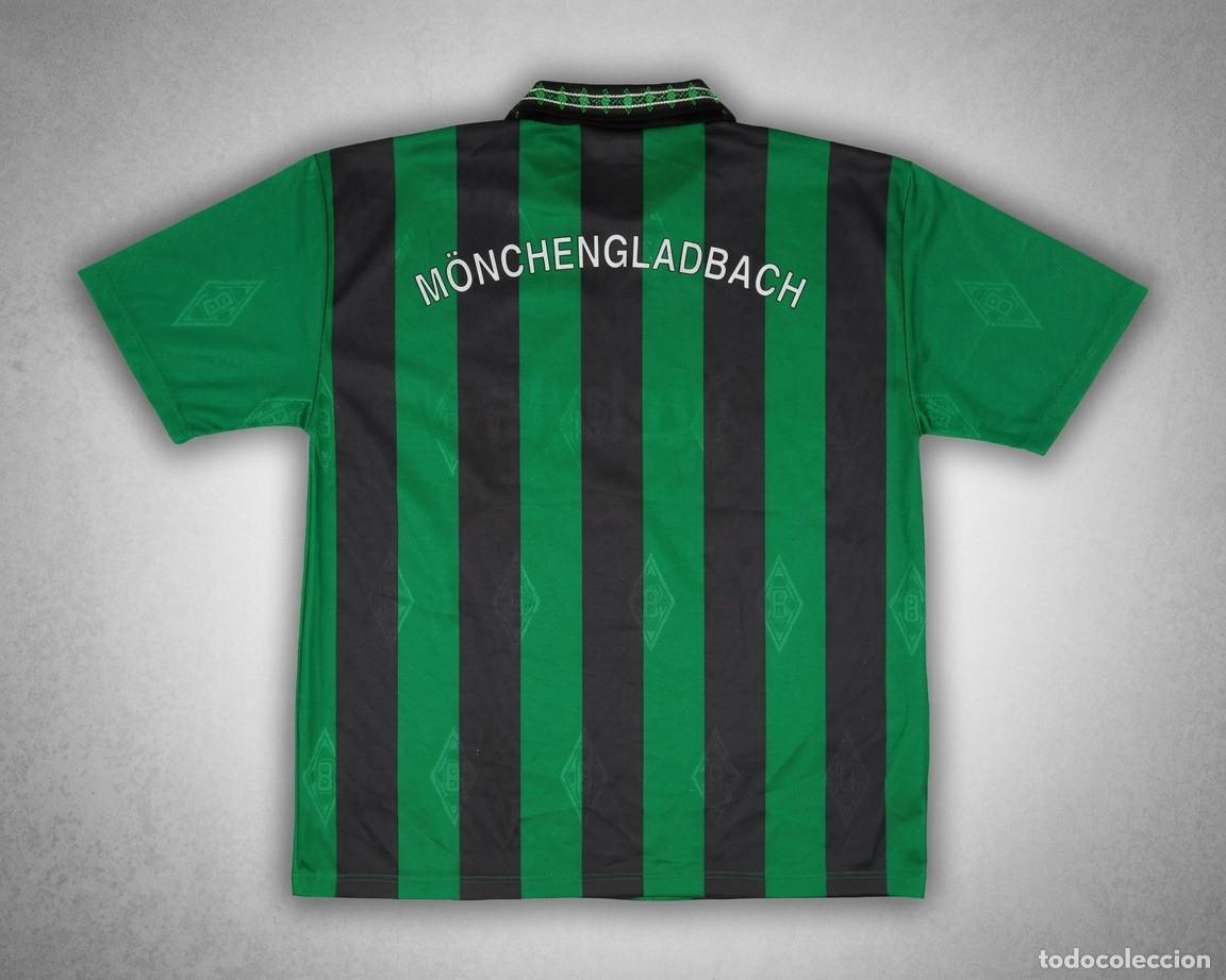 Coleccionismo deportivo: Camiseta Borussia Monchengladbach 1996-1998 Reebok Diebels Verde Negra Futbol Origina