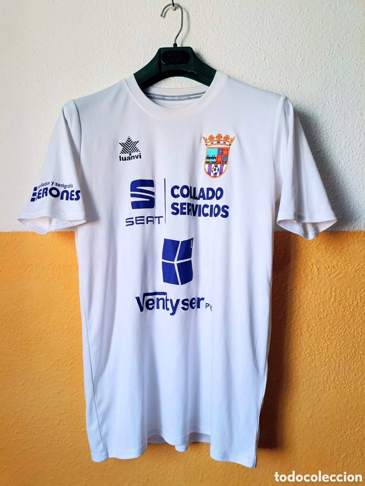 Coleccionismo deportivo: Camiseta Matchworn Palencia CF M