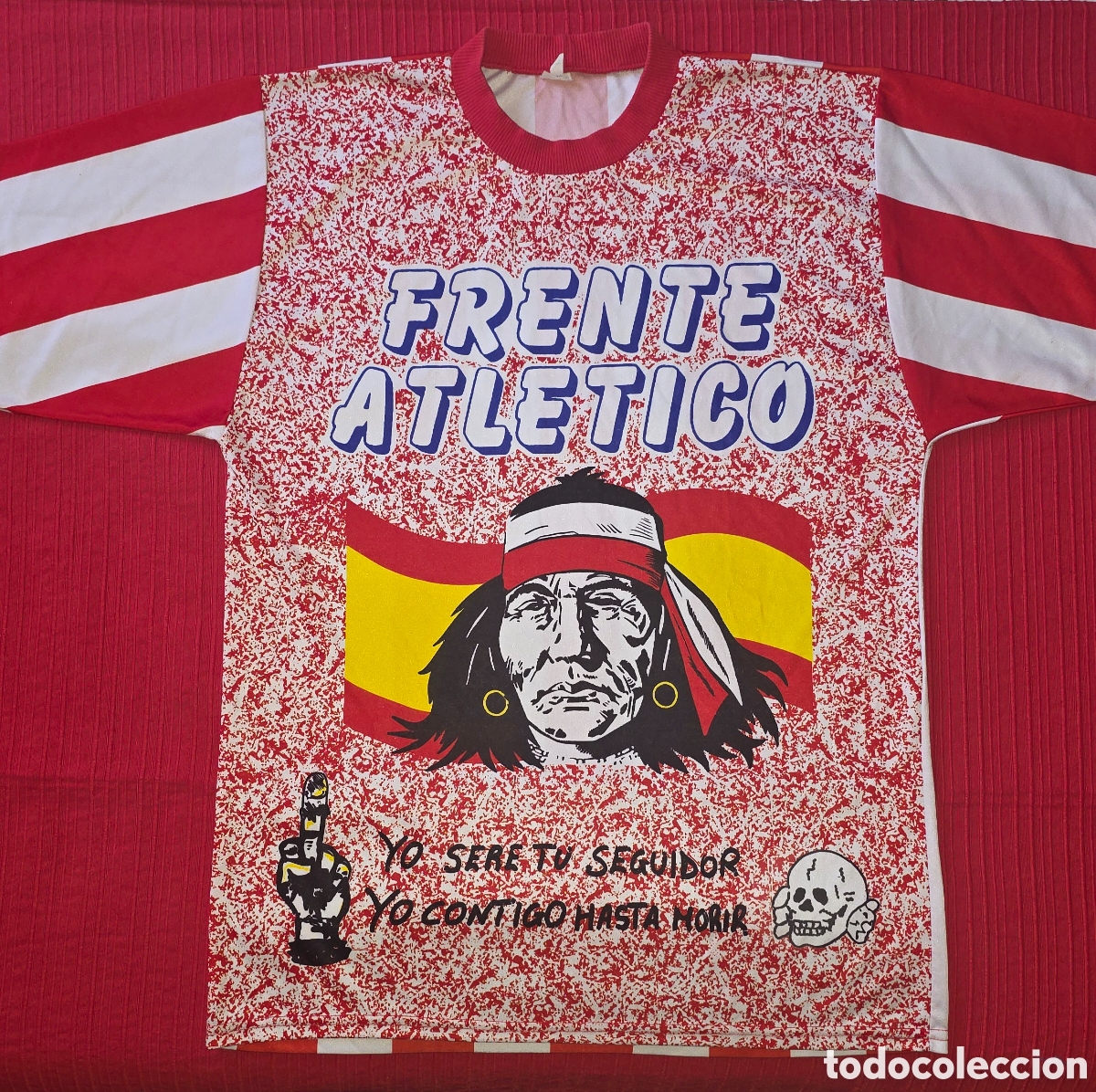 Coleccionismo deportivo: Camiseta vintage Atl&eacute;tico Madrid frente ultra talla XL
