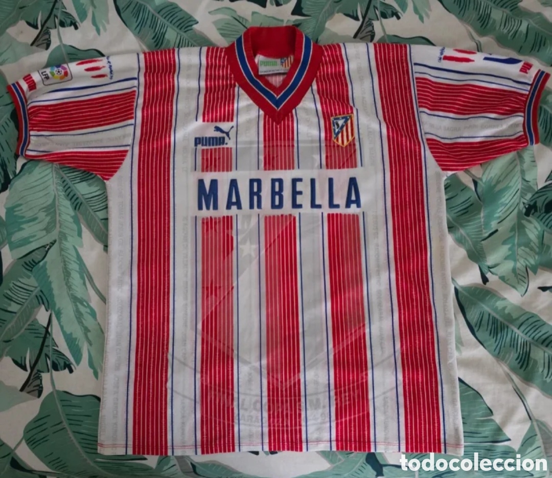 Coleccionismo deportivo: Camiseta Atl&eacute;tico de Madrid Copa del Rey 95/96 Tal