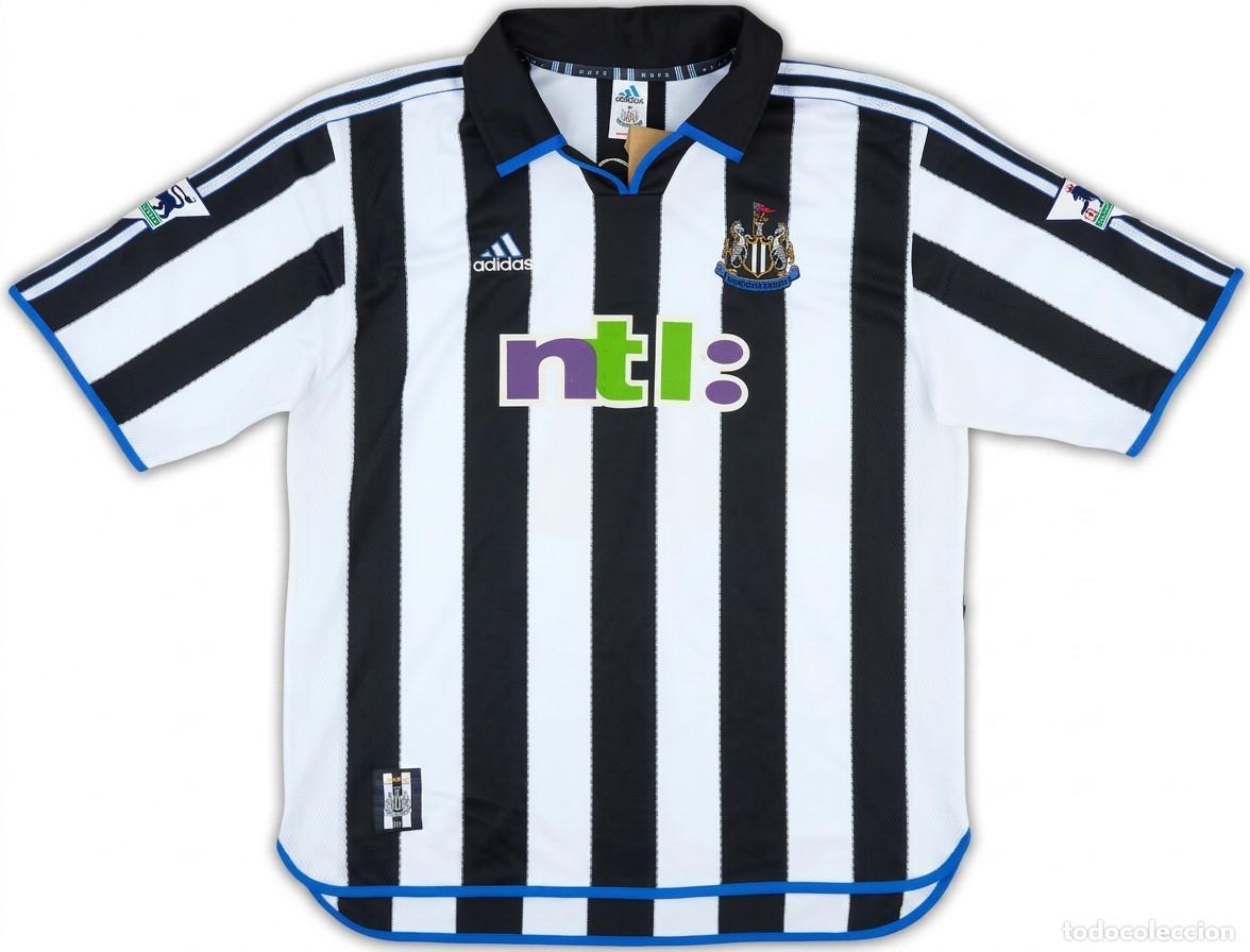 Coleccionismo deportivo: Adidas Newcastle United 2001 2003 Home Jersey England Soccer Shirt Ntl