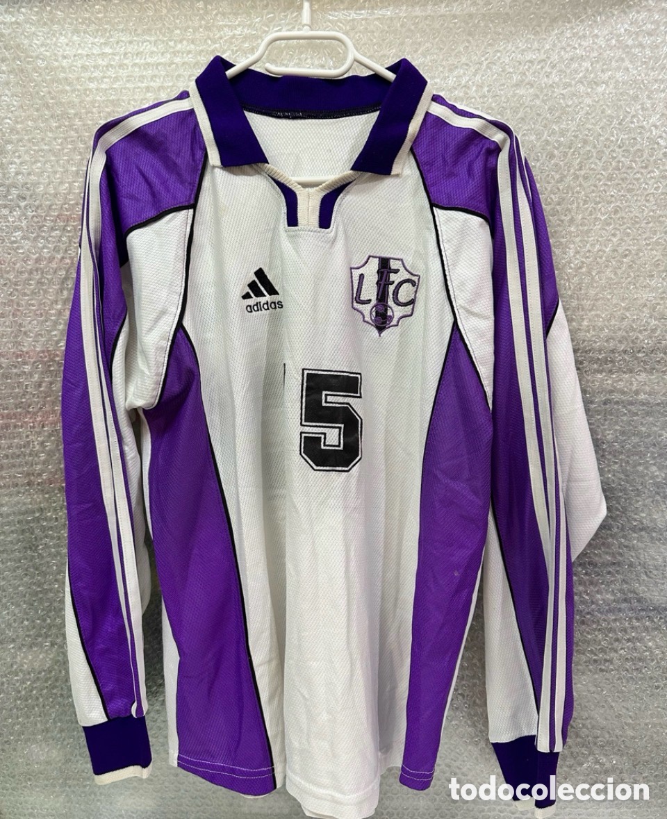 Coleccionismo deportivo: Antigua Camiseta deportiva de F&uacute;tbol Manga larga L.F.C SANTIAGO N 15 TALLA -L- Adidas