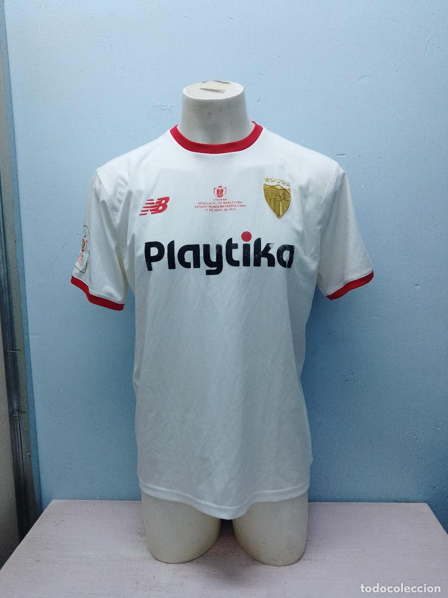 Coleccionismo deportivo: Sevilla FC final copa rey Sanabria camiseta futbol football shirt L 60cts