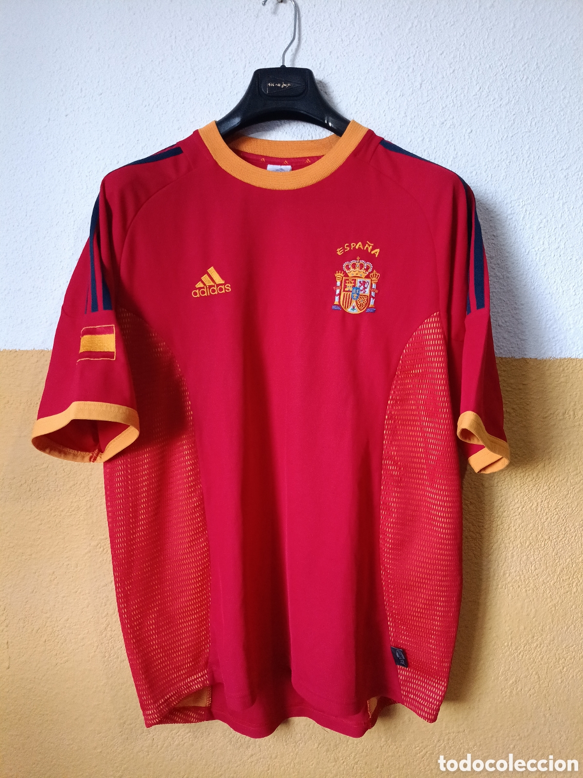Coleccionismo deportivo: Camiseta Espa&ntilde;a 2002/2004