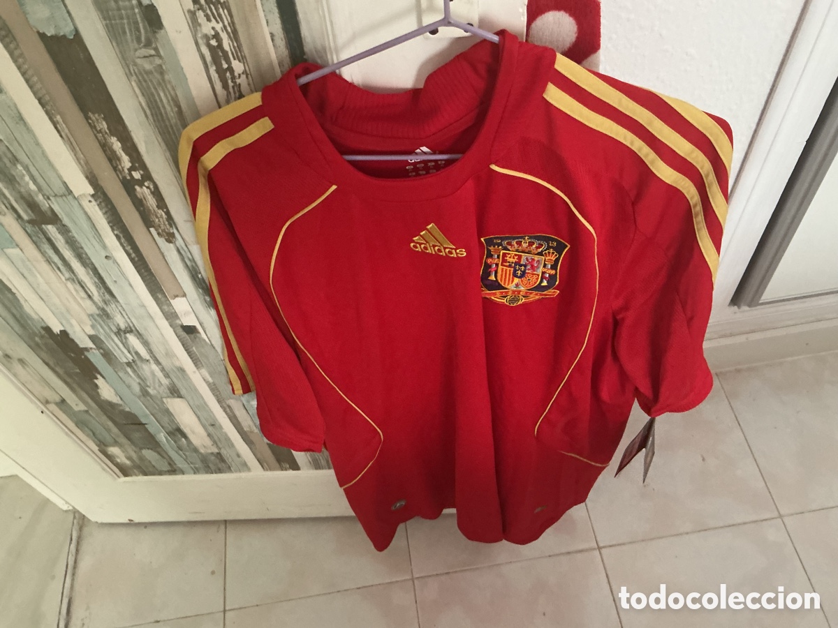 Coleccionismo deportivo: Spain 2009/10 Adidas Home Shirt &ndash; 2010 World Cup &ndash; New With Tags