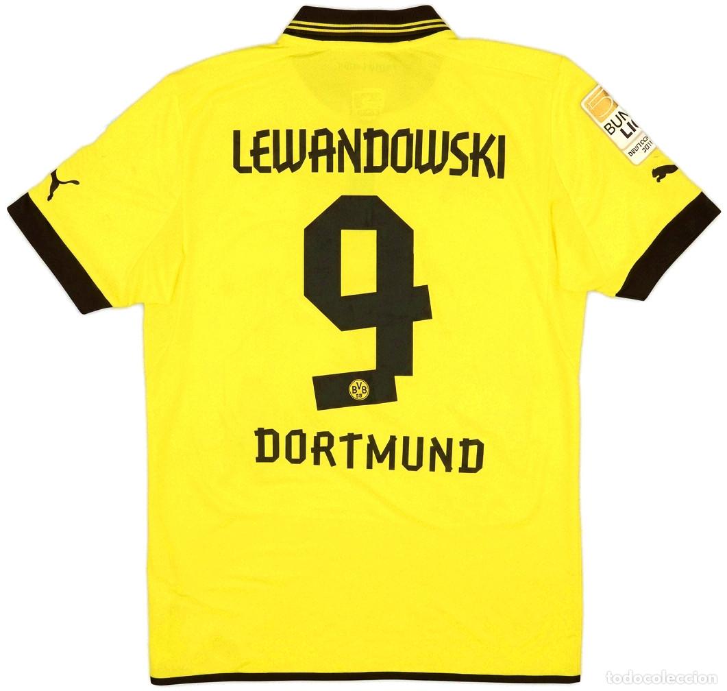 Coleccionismo deportivo: Vintage Borussia Dortmund Germany 2012 2013 Lewandowski Poland #9 Trikot Shirt Puma BVB Jersey L