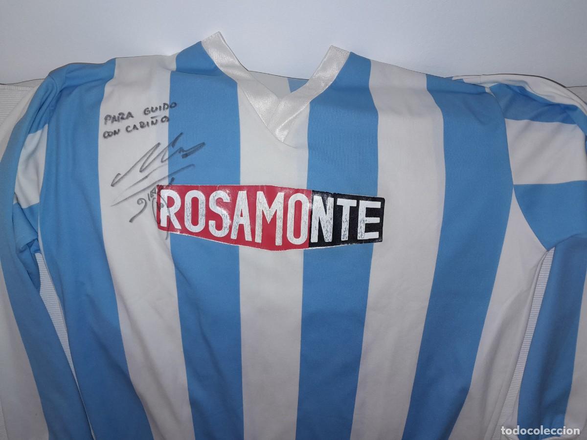 Coleccionismo deportivo: Jersey camiseta Racing club a&ntilde;os 1990s autografiada Diego Maradona !! &Uacute;nica