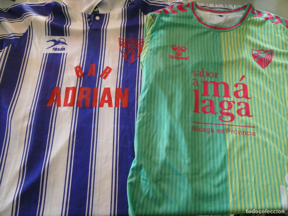 Coleccionismo deportivo: CAMISETA F&Uacute;TBOL MODESTO MALAGUE&Ntilde;O. ATL&Eacute;TICO CARRANQUE M&Aacute;LAGA + REGALO 3&ordf; MCF 2023 2024. 250GR
