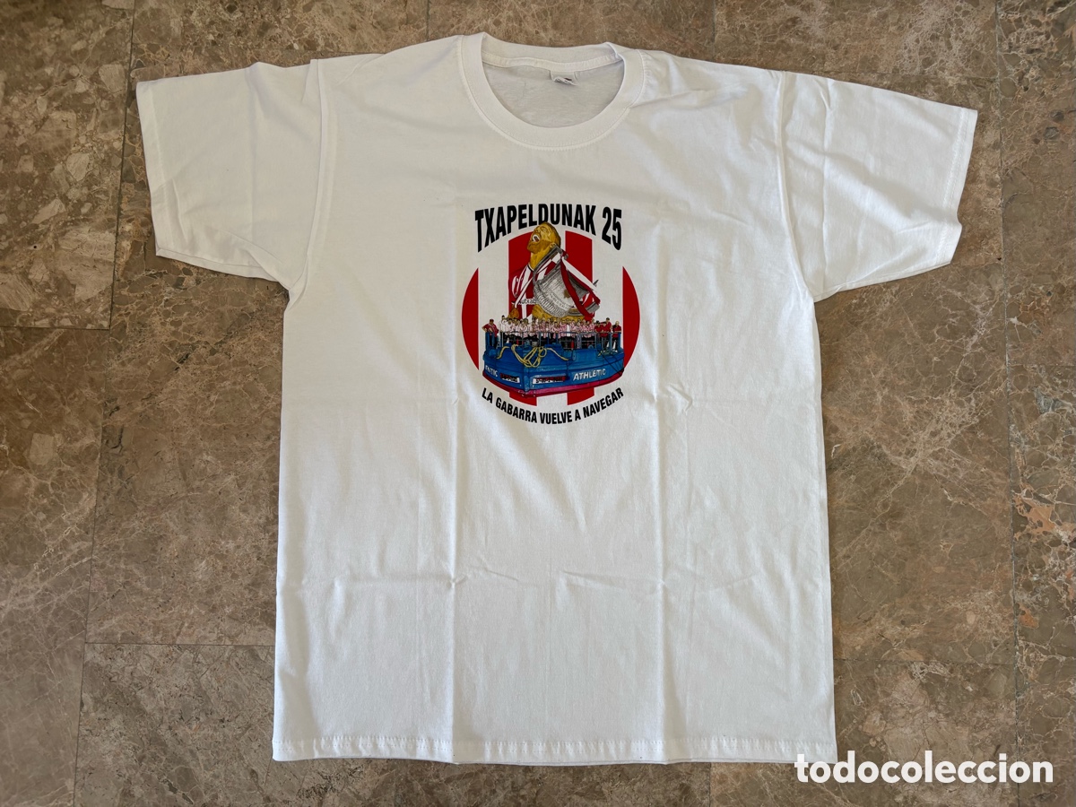 Coleccionismo deportivo: Txapeldunak 25 Athletic Club Bilbao Camiseta Blanca Talla L