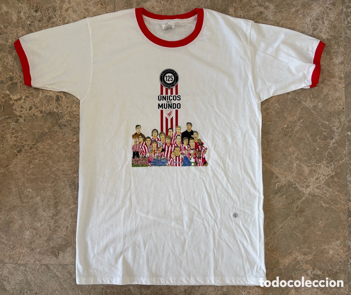 Collezionismo sportivo: 125 Aniversario Athletic Club Bilbao Camiseta Blanca Talla M