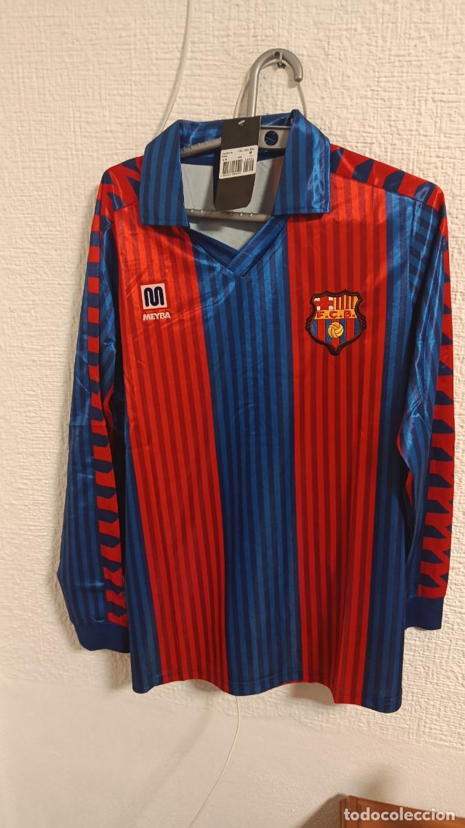 Coleccionismo deportivo: CAMISETA FC BARCELONA A&Ntilde;OS 80 MANGA LARGA - TALLA S - VINTAGE NO MEYBA