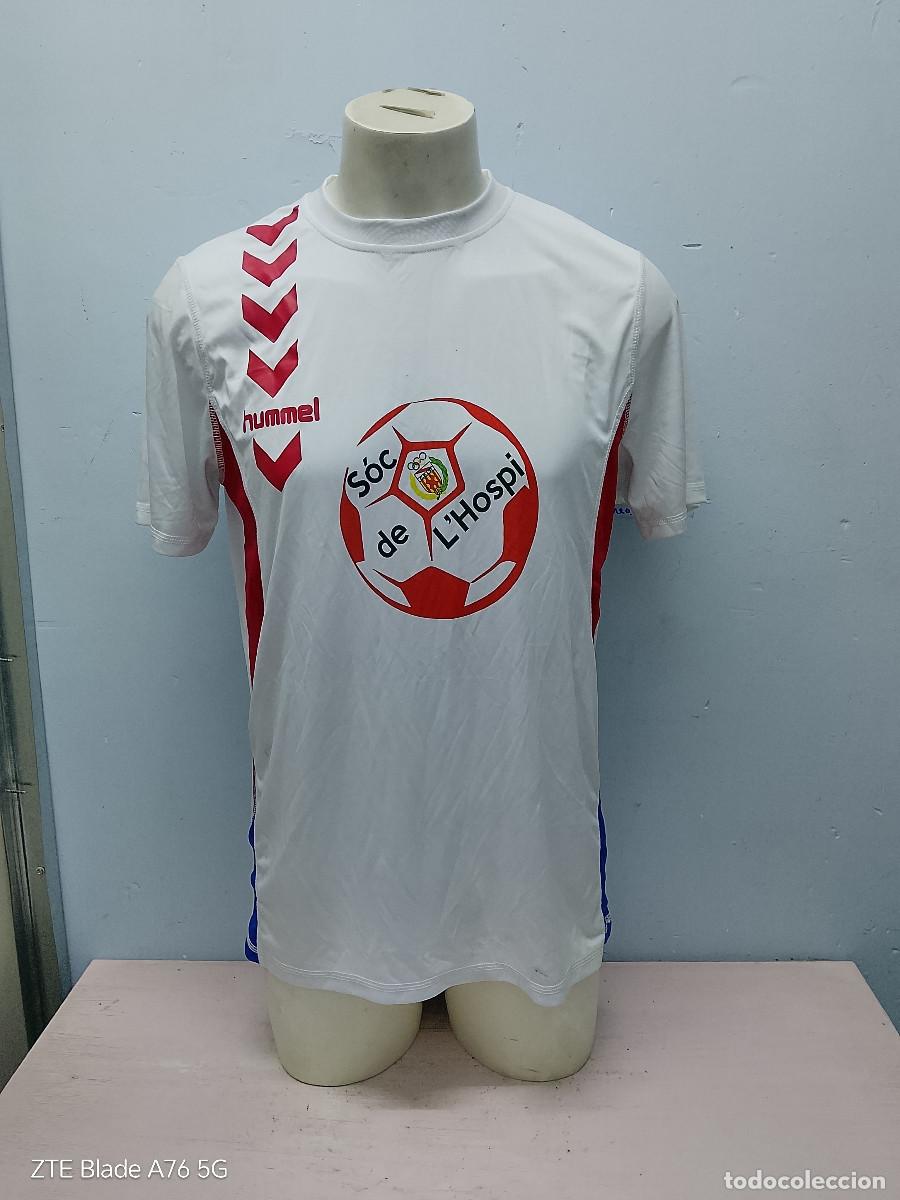 Coleccionismo deportivo: CF hospitalet camiseta futbol entreno fans L 58cts