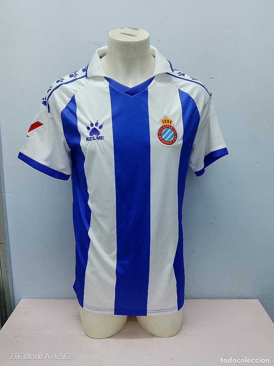 Coleccionismo deportivo: RCD Espanyol camiseta futbol football shirt L 56cts