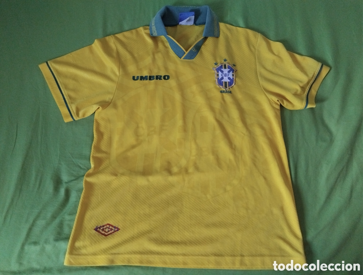 Coleccionismo deportivo: Camiseta Brasil 1994 talla L adulto