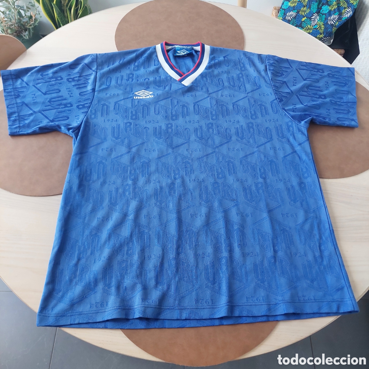 Coleccionismo deportivo: Camiseta f&uacute;tbol Umbro 1990