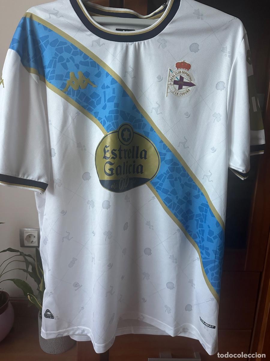 Coleccionismo deportivo: Camiseta RC Deportivo La Coru&ntilde;a 3&ordf; Equipaci&oacute;n &ndash; Kappa &ndash; TALLA XL