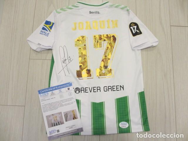 Coleccionismo deportivo: Joaquin camiseta Betis homenaje firmada y certificada